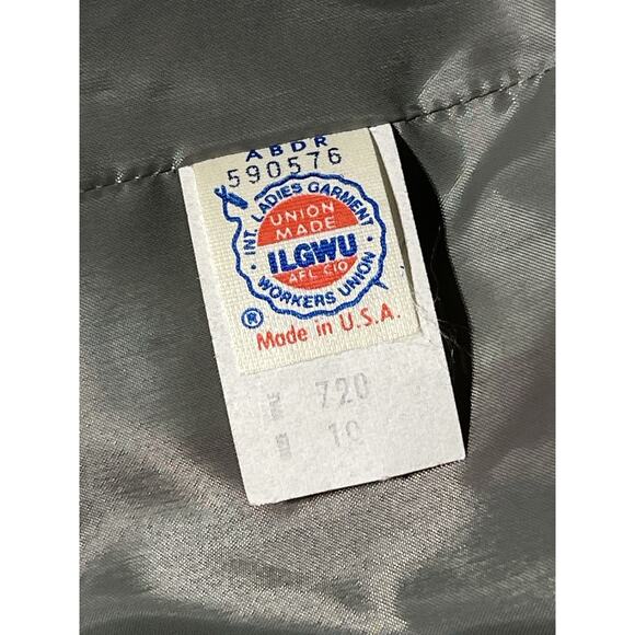 Vintage 1970s Jupe Blazer Women’s Silk Blend Multicolor Stripe ILGWU Union Made - Picture 10 of 16